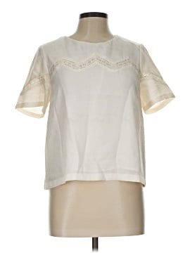 Color Block Short Sleeve Blouse (view 1)