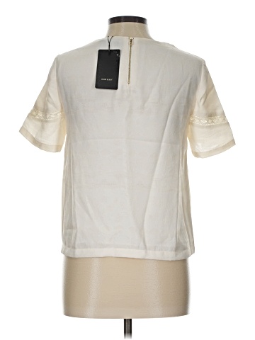 Color Block Short Sleeve Blouse (view 2)