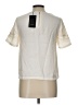 Color Block 100% Polyester Ivory Short Sleeve Blouse Size L - photo 2