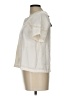 Color Block 100% Polyester Ivory Short Sleeve Blouse Size L - photo 5