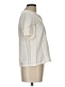 Color Block 100% Polyester Ivory Short Sleeve Blouse Size L - photo 4