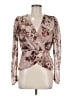 Express Brown Long Sleeve Blouse Size M - photo 1