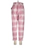 No Comment Plaid Pink Casual Pants Size M - photo 2
