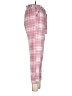 No Comment Plaid Pink Casual Pants Size M - photo 4