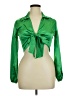 Love J Green Long Sleeve Blouse Size L - photo 1