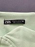 Zara Solid Green Cocktail Dress Size S - photo 7