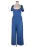 Cider Solid Blue Jumpsuit Size 1X - photo 1
