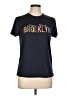Shein 100% Polyester Black Short Sleeve T-Shirt Size L - photo 1