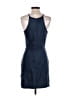 Aqua Solid Blue Cocktail Dress Size M - photo 2