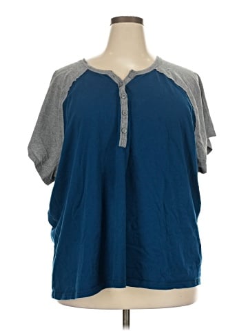 Torrid Short Sleeve Henley (view 1)