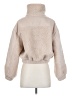 12th Tribe 100% Polyester Ivory Faux Fur Jacket Size S - photo 2