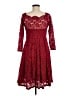 Miusol Burgundy Cocktail Dress Size M - photo 2