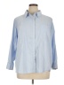 Tommy Hilfiger Blue Long Sleeve Button-Down Shirt Size 1X - photo 1