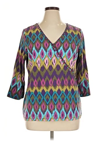 Ruby Rd. 3/4 Sleeve Top (view 1)