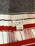 Ann Taylor LOFT 100% Viscose Stripes Red Casual Pants Size S - photo 7