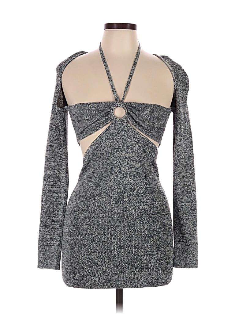 Solid & Striped Cocktail Dress In Gray