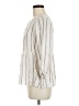 Fever 100% Rayon Ivory 3/4 Sleeve Blouse Size M - photo 5