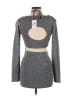 Solid & Striped Metallic Gray Cocktail Dress Size L - photo 2