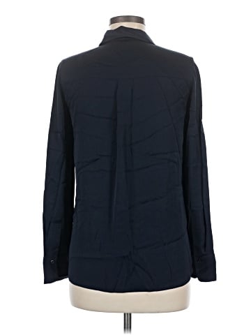 Vince. Long Sleeve Silk Top (view 2)
