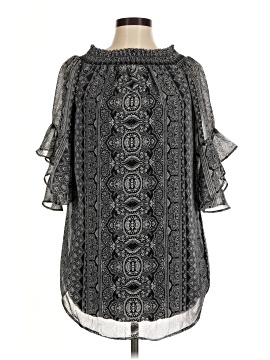 City Triangles 3/4 Sleeve Blouse