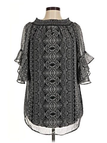 City Triangles 3/4 Sleeve Blouse (view 1)