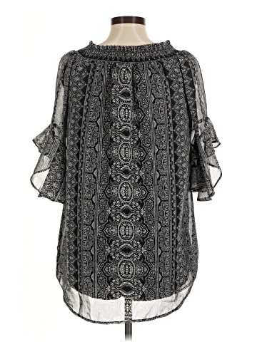 City Triangles 3/4 Sleeve Blouse (view 2)