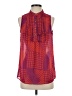 Banana Republic 100% Polyester Red Sleeveless Blouse Size S - photo 1
