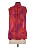 Banana Republic 100% Polyester Red Sleeveless Blouse Size S - photo 2