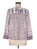 J.Crew Paisley Ivory Blue 3/4 Sleeve Blouse Size 6 - photo 1