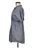 Decree 100% Cotton Gray Short Sleeve Blouse Size M - photo 5