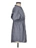 Decree 100% Cotton Gray Short Sleeve Blouse Size M - photo 4