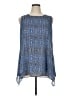 Fever 100% Polyester Blue Sleeveless Blouse Size XL - photo 1