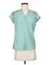 Fortune + Ivy 100% Polyester Teal Short Sleeve Top Size XS - photo 1
