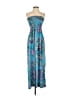 Venus 100% Polyester Paisley Blue Cocktail Dress Size S - photo 1
