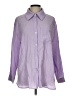 DAZY Stripes Purple Long Sleeve Button-Down Shirt Size L - photo 1