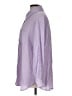 DAZY Stripes Purple Long Sleeve Button-Down Shirt Size L - photo 5