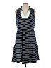 Nautica Stripes Blue Casual Dress Size S - photo 1