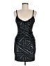 PrettyLittleThing Graphic Black Cocktail Dress Size 8 - photo 1