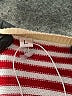 Unbranded 100% Rayon Stripes Red Pullover Sweater Size L - photo 7