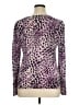 Talbots 100% Merino Animal Print Purple Wool Sweater Size XL - photo 2