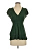 BCBGMAXAZRIA Green Short Sleeve Blouse Size S (estimated) - photo 1