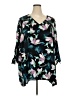 Catherines Teal 3/4 Sleeve Blouse Size 3X - photo 1