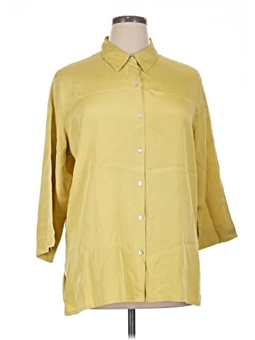 Chico's Design 3/4 Sleeve Button-Down Shirt (view 1)