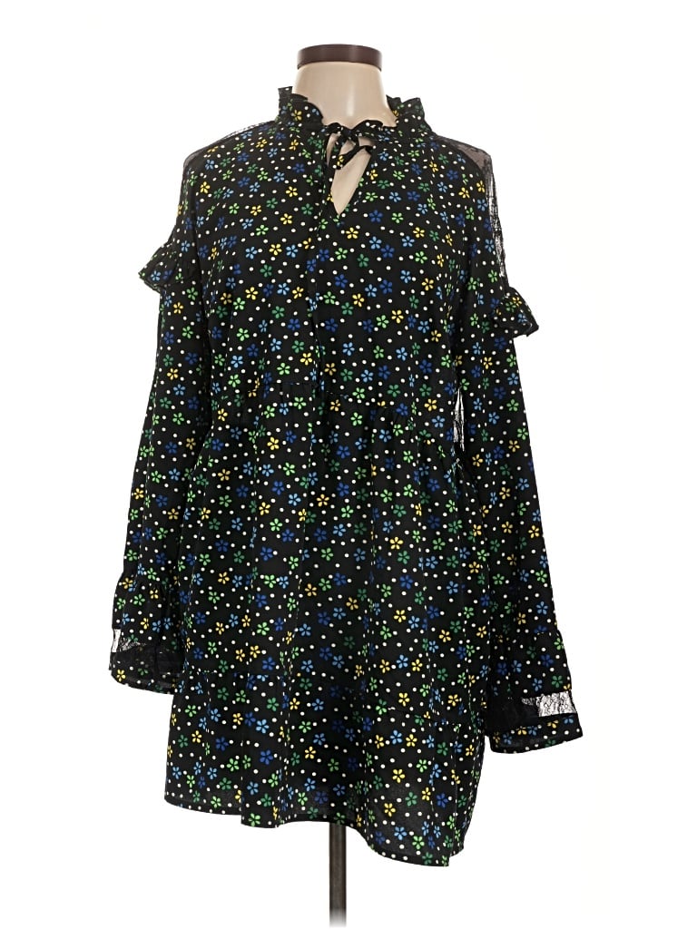 Pre-owned Collusion Casual Dress In Black