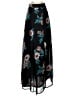 Windsor 100% Polyester Floral Black Casual Skirt Size S - photo 1