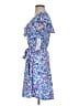 Perceptions Floral Blue Casual Dress Size S (petite) - photo 5