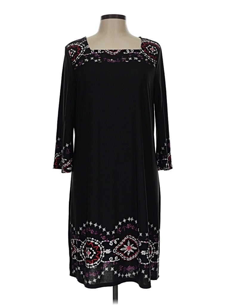 Pre-owned Kim Rogers Casual Dress In Black