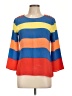 J.Crew 100% Silk Color Block Orange 3/4 Sleeve Top Size 10 - photo 1
