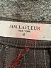 MM. LaFleur Stripes Black Wool Pants Size 16 - photo 4
