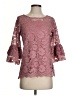Fig Burgundy 3/4 Sleeve Top Size S - photo 1